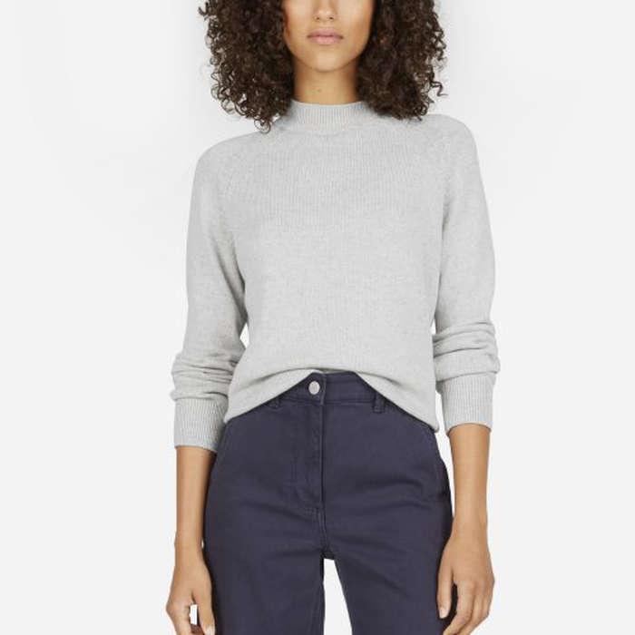 Everlane The Cotton Mockneck Crop