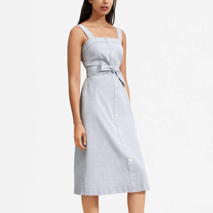 Everlane The Cotton Weave Picnic Dress