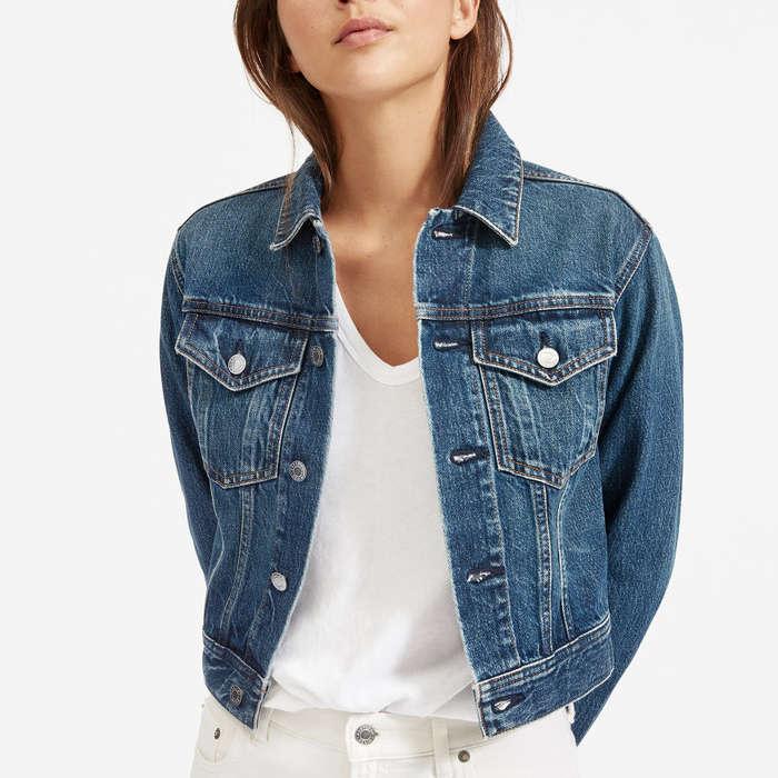 Everlane The Cropped Denim Jacket