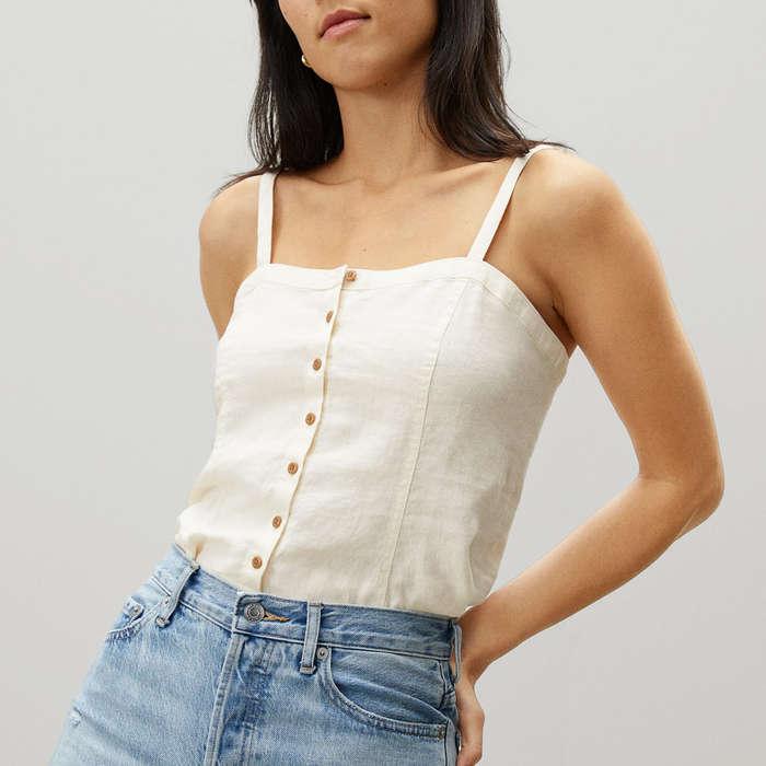 Everlane The Linen Picnic Top