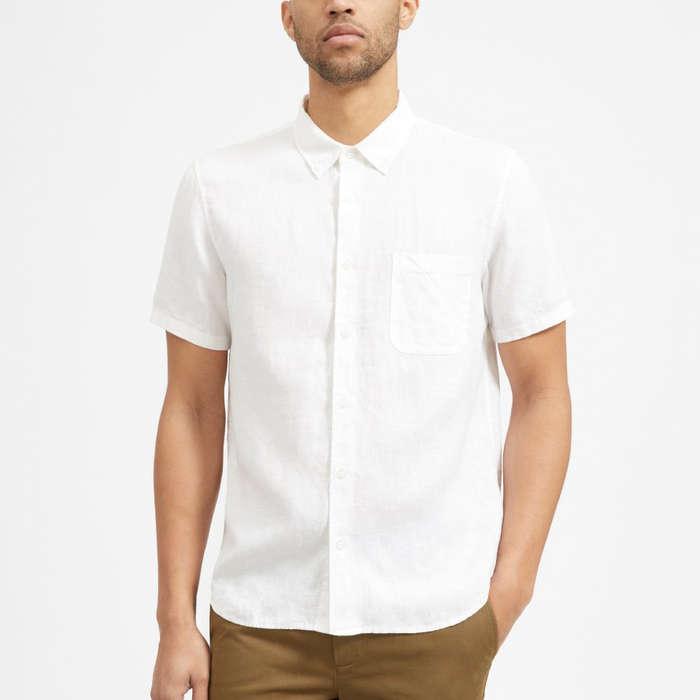 Everlane The Linen Short-Sleeve Standard Fit Shirt