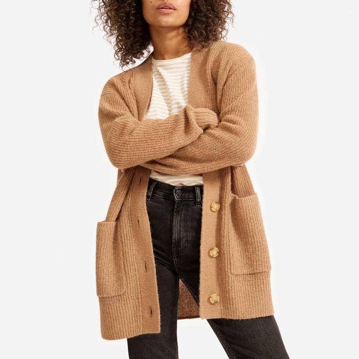 Everlane The Oversized Alpaca Cardigan