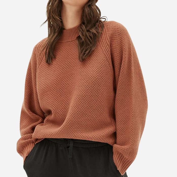 Everlane The Oversized Stroopwafel Crew In ReCashmere