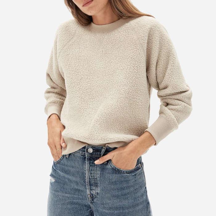 Everlane The ReNew Fleece Raglan Sweatshirt