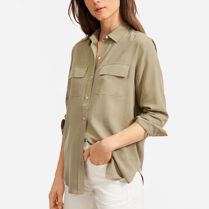 Everlane The Washable Silk Relaxed Shirt