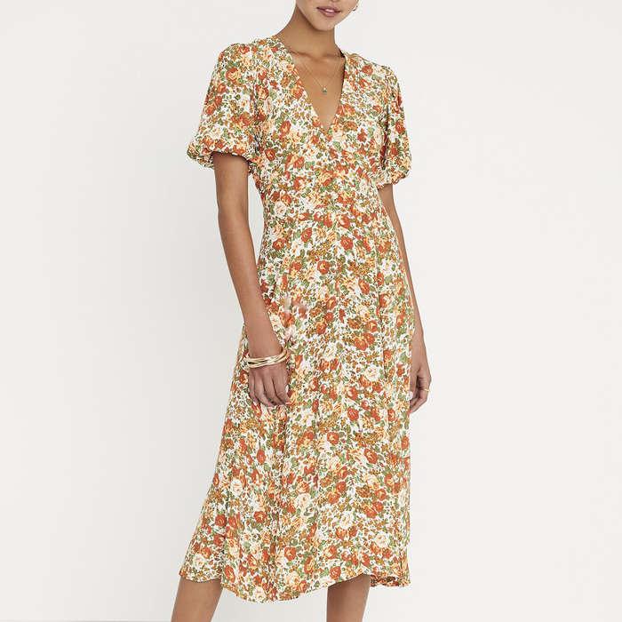 Faithfull The Brand Delia Floral Midi Dress