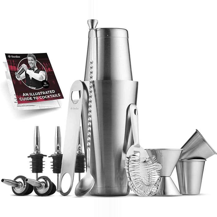 FineDine Premium Cocktail Shaker Bar Tools Set