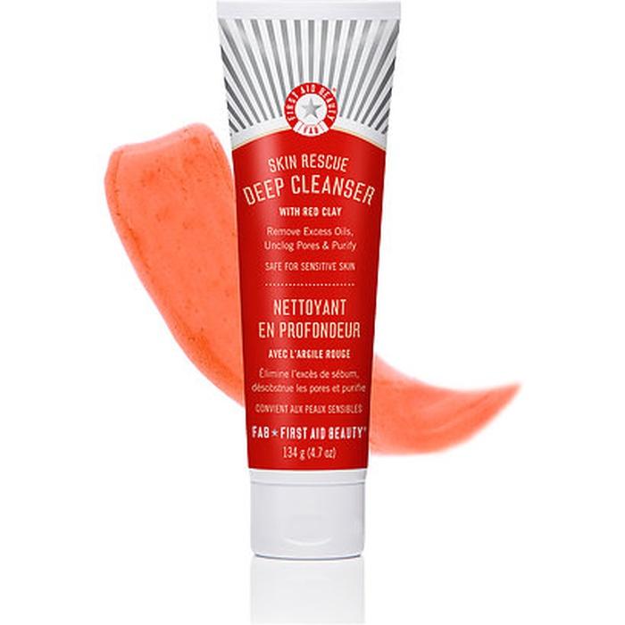 First Aid Beauty Skin Rescue Deep Cleanser With Red Clay