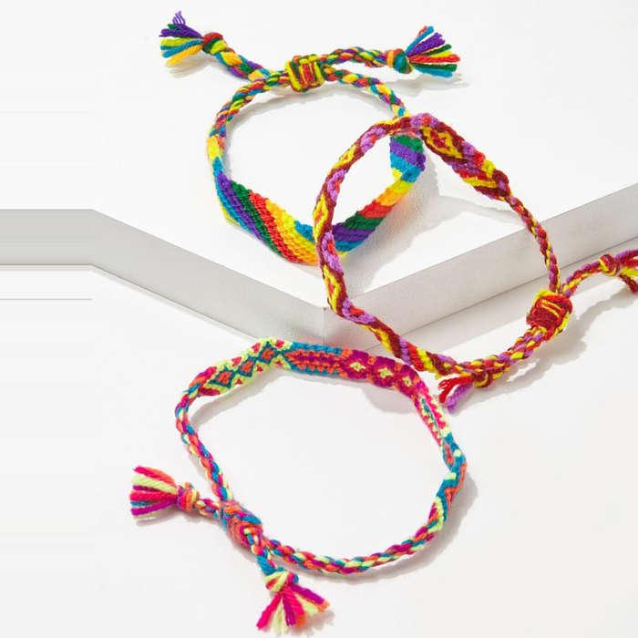 Forever 21 Multicolor Sliding Knot Bracelet