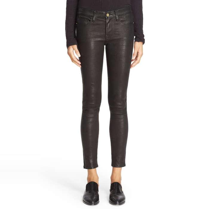 Frame Le Skinny Lambskin Leather Pants