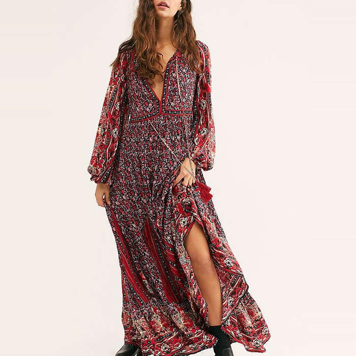 Free People Happy Feelings Midi Dress