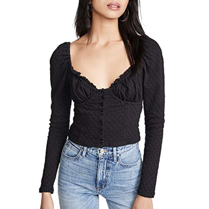 Free People Ladybug Long Sleeve Top