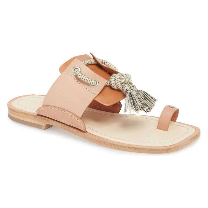 Free People Maui Tasseled Slide Sandal