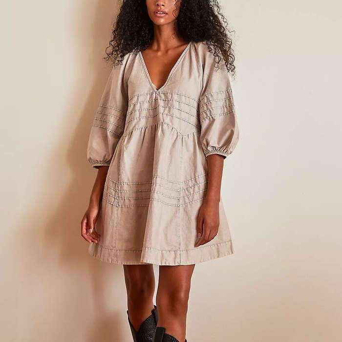 Free People Sweet Surrender Denim Mini Dress