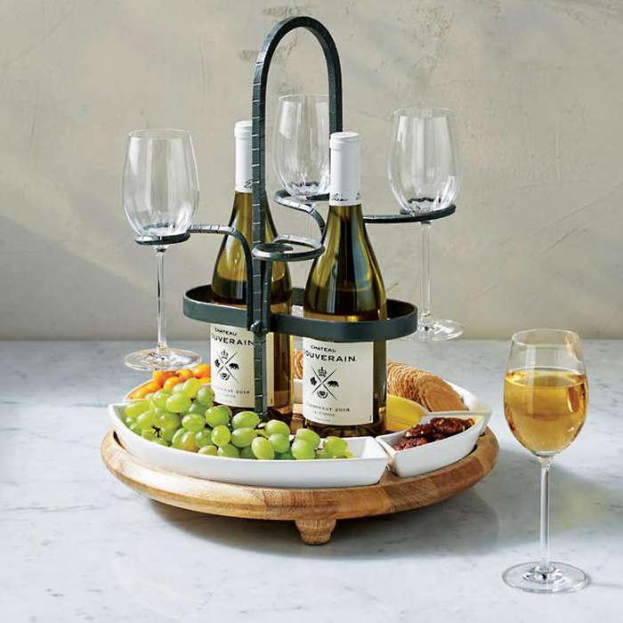 Frontgate Weston Two-Bottle Wine Caddy