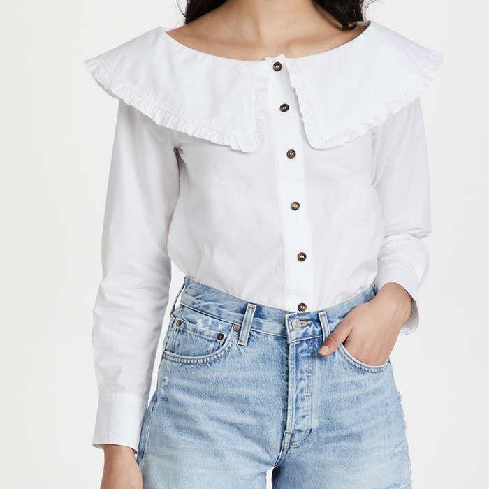 Ganni Cotton Poplin Shirt