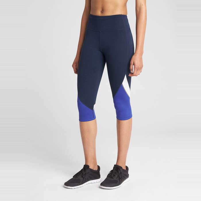 Gap GFast Colorblock Crop Leggings in Eclipse