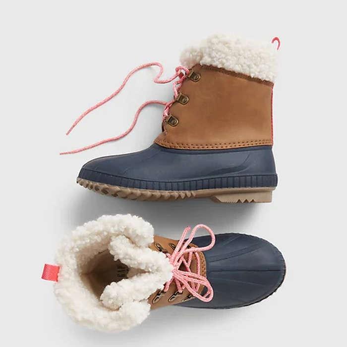 Gap Kids Lace Up Duck Boots