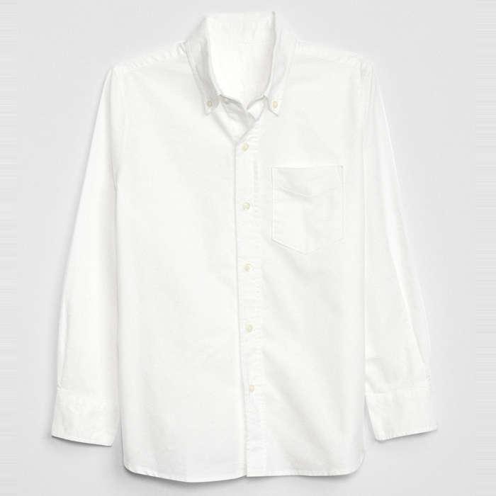 Gap Kids Uniform Oxford Long Sleeve Shirt