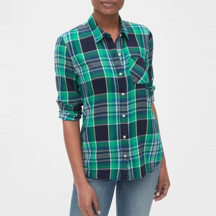 Gap Plaid Flannel Shirt