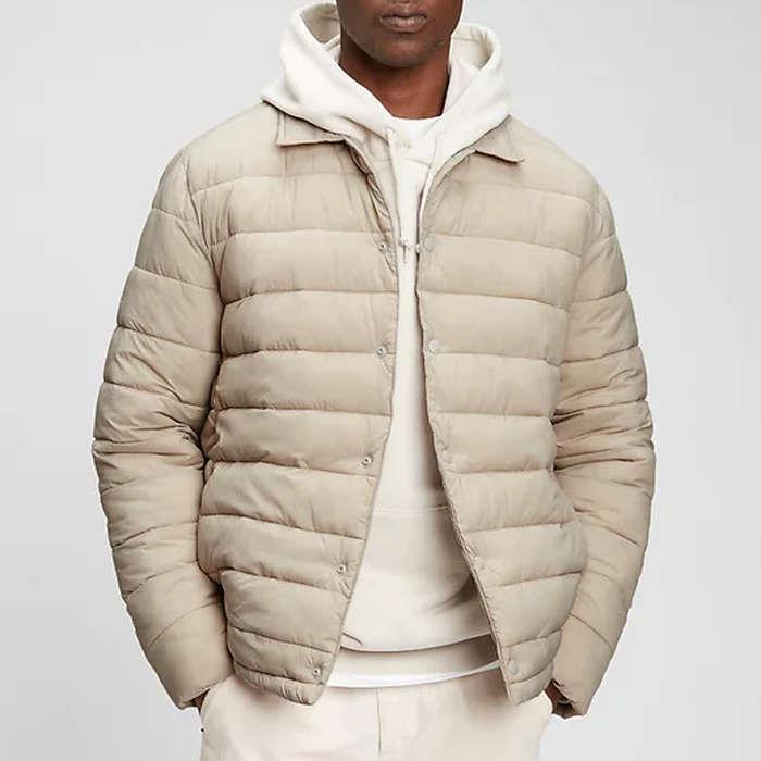 Gap Snap-Front Puffer Jacket