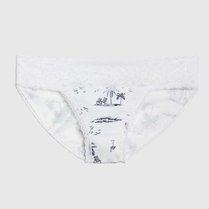 Gap Stretch Cotton & Lace Bikini