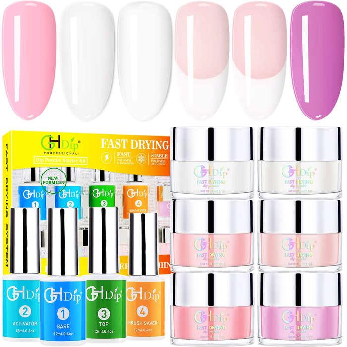 GHDIP Dip Powder Nail Kit Acrylic Nail Dip Powder Kit