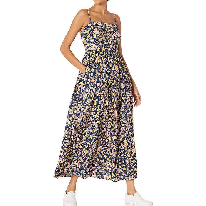 Goodthreads Georgette Smock-Back Cami Maxi Dress