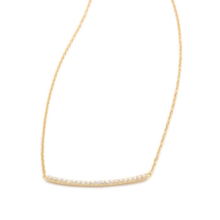 Gorjana Taner Pavé Bar Necklace