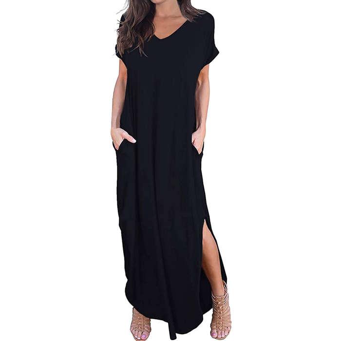 Grecerelle Casual Split Maxi Dress