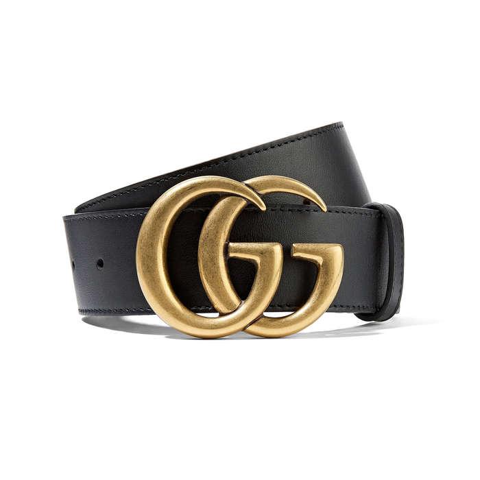 Gucci Marmont Logo Leather Belt