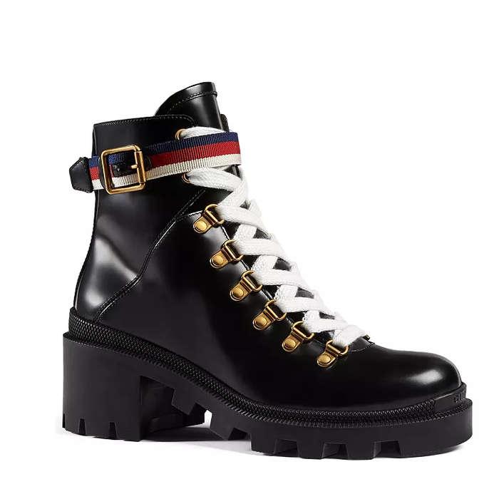 Gucci Trip Lug Sole Combat Boot