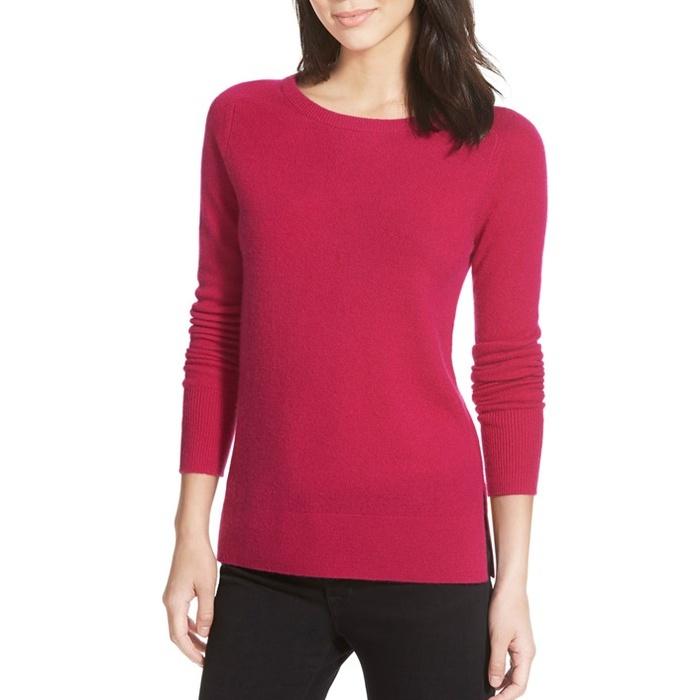 Halogen Crewneck Lightweight Cashmere Sweater