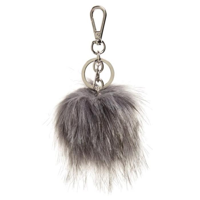 Halogen Faux Fur Pom Bag Charm