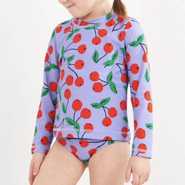 Hanna Andersson Recycled Print Rash Guard Top