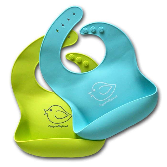 Happy Healthy Parent Waterproof Silicone Bib