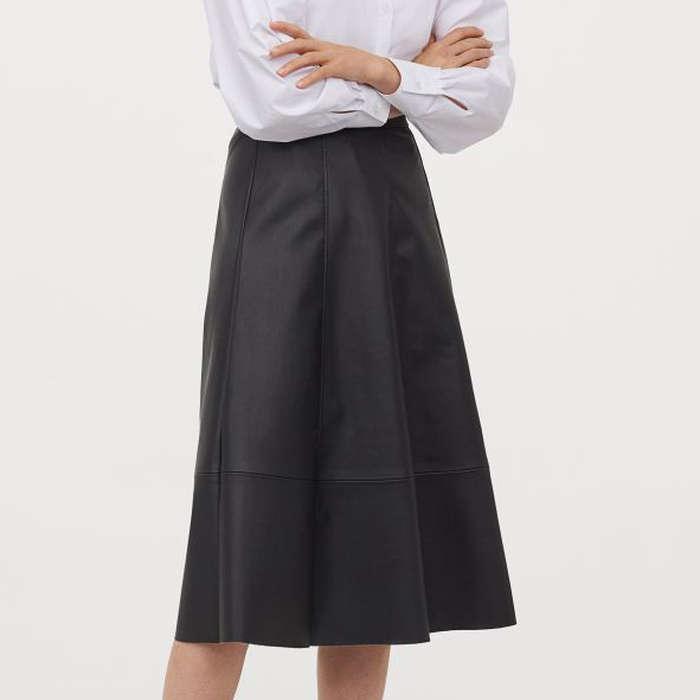 H&M Faux Leather Skirt