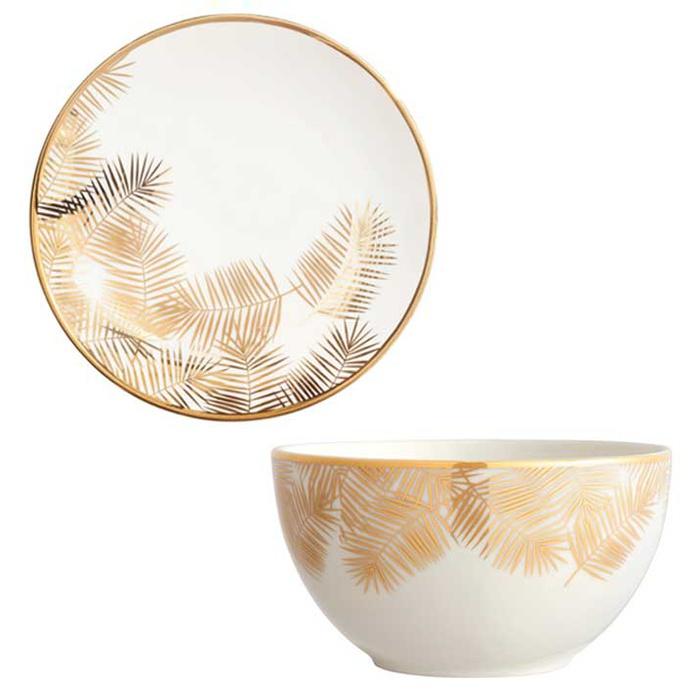 H&M Printed Porcelain Plate