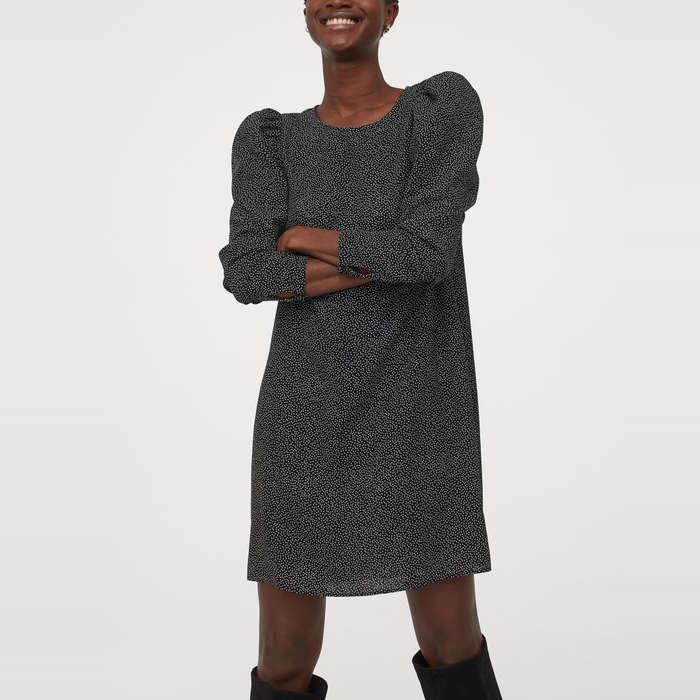 H&M Puff-Sleeved Dress