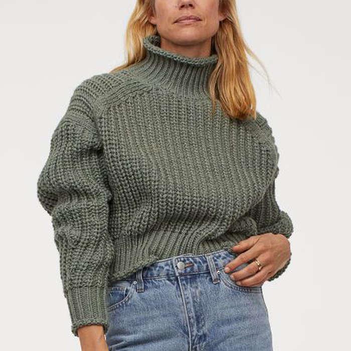 H&M Ribbed Turtleneck Sweater