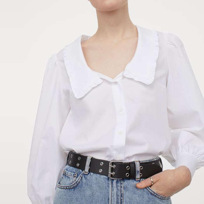 H&M Ruffle-Collar Blouse