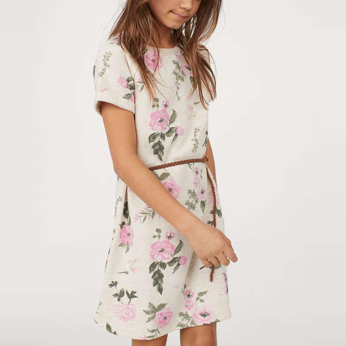 H&M Sweatshirt Dress With Belt