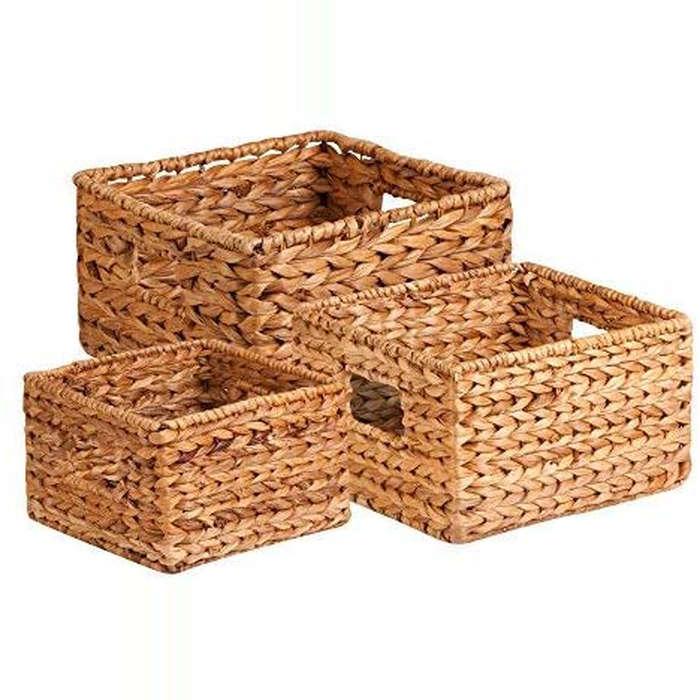 Honey-Can-Do Nesting Banana Leaf Baskets