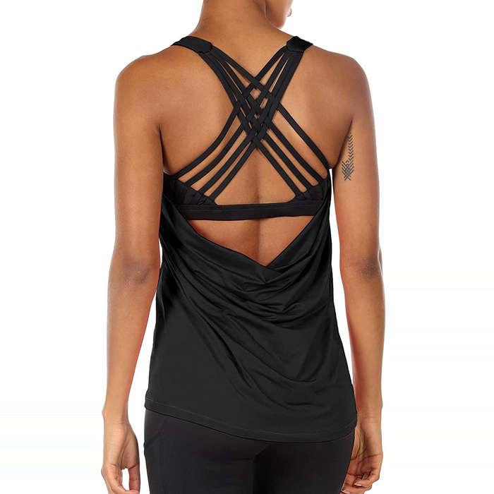 IcyZone Built In Bra Tank Top