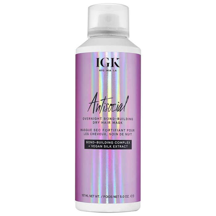 IGK Antisocial Overnight Bond Building Dry Hair Mask