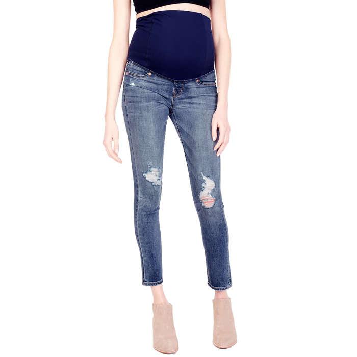 Ingrid & Isabel Sasha Maternity Skinny Jeans with Crossover Panel