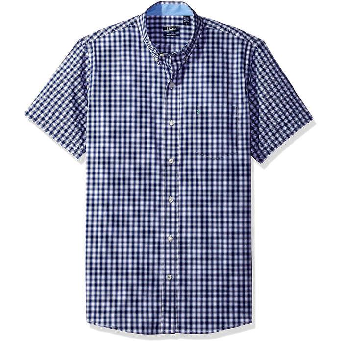 IZOD Advantage Performance Easycare Plaid Short Sleeve Shirt