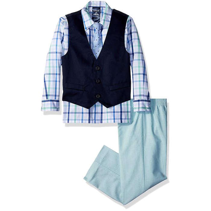 IZOD Little Boys' 4-Piece Formal Vest Set