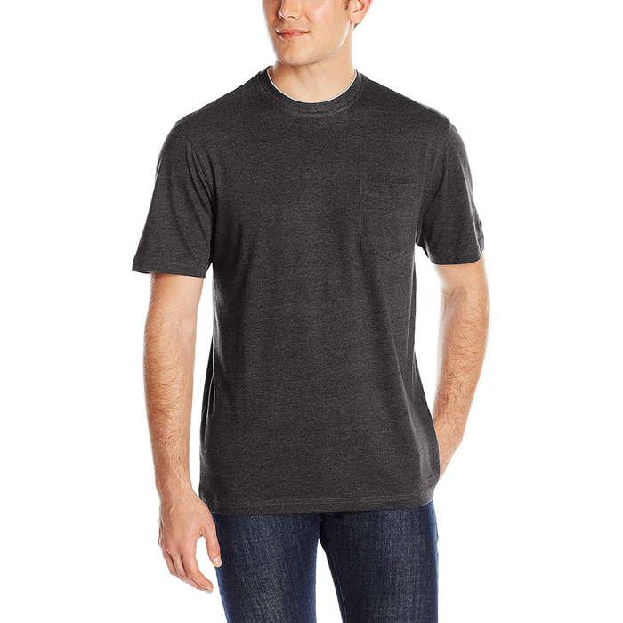 IZOD Doubler Crew Neck Solid Short Sleeve Tee