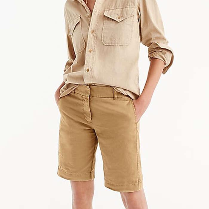 J. Crew 10" Bermuda Stretch Chino Short